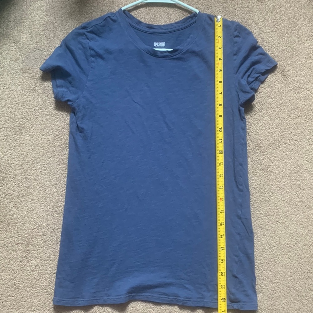 PINK by Victoria Secret Dusty Blue Short Sleeve T-Shirt Size XS